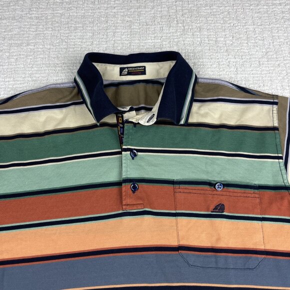 Green Coast Yachting Outfits Lined Color Polo Pure Cotton Sz Made in Italy Read* - Picture 2 of 15